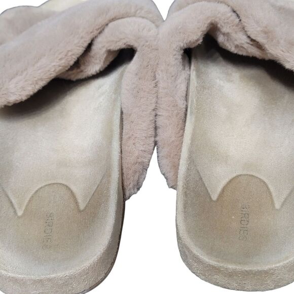 BIRDIES The Robin Tan Faux Fur Sandals - Picture 9 of 12
